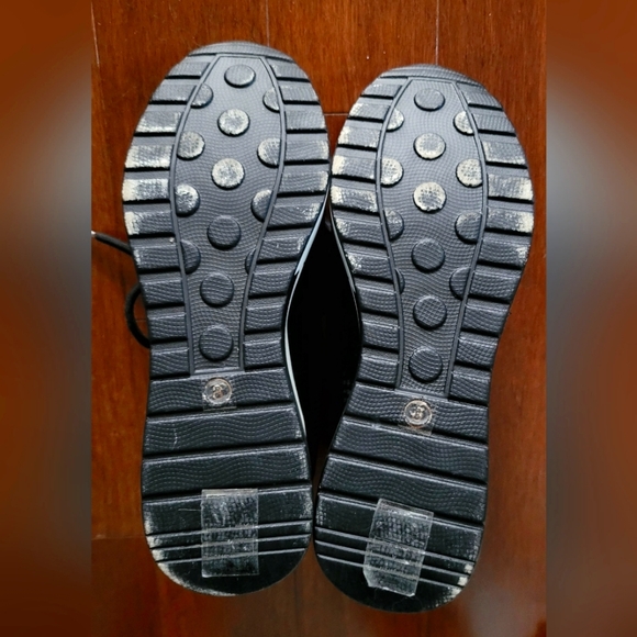 Like new! Black wedged Fantine sneakers - Yellow - Picture 3 of 6